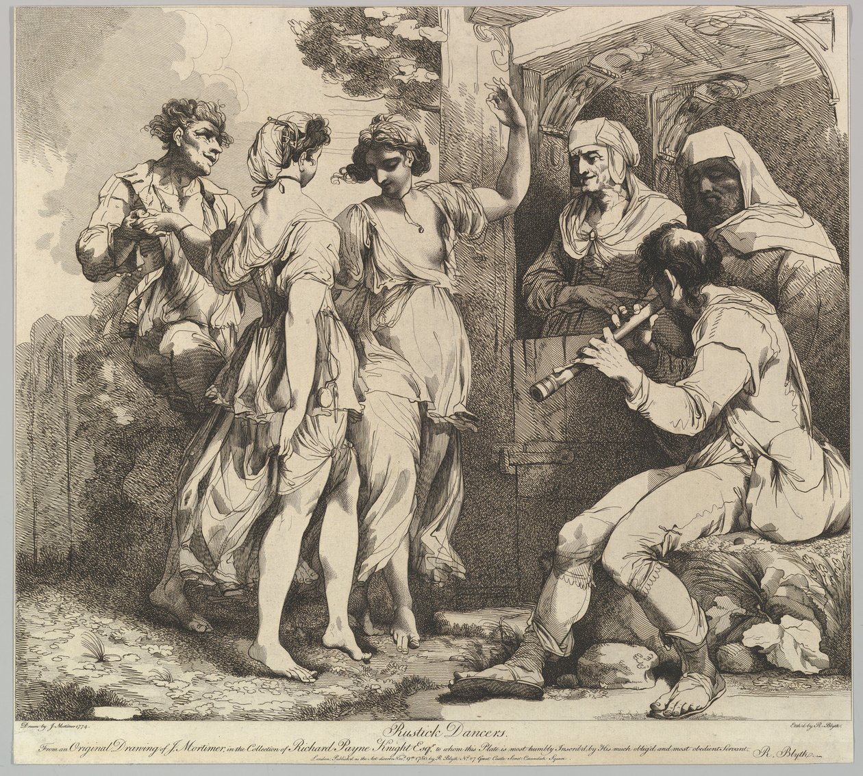 Rustick Dancers, 9. marraskuuta 1780. tekijältä Robert Blyth