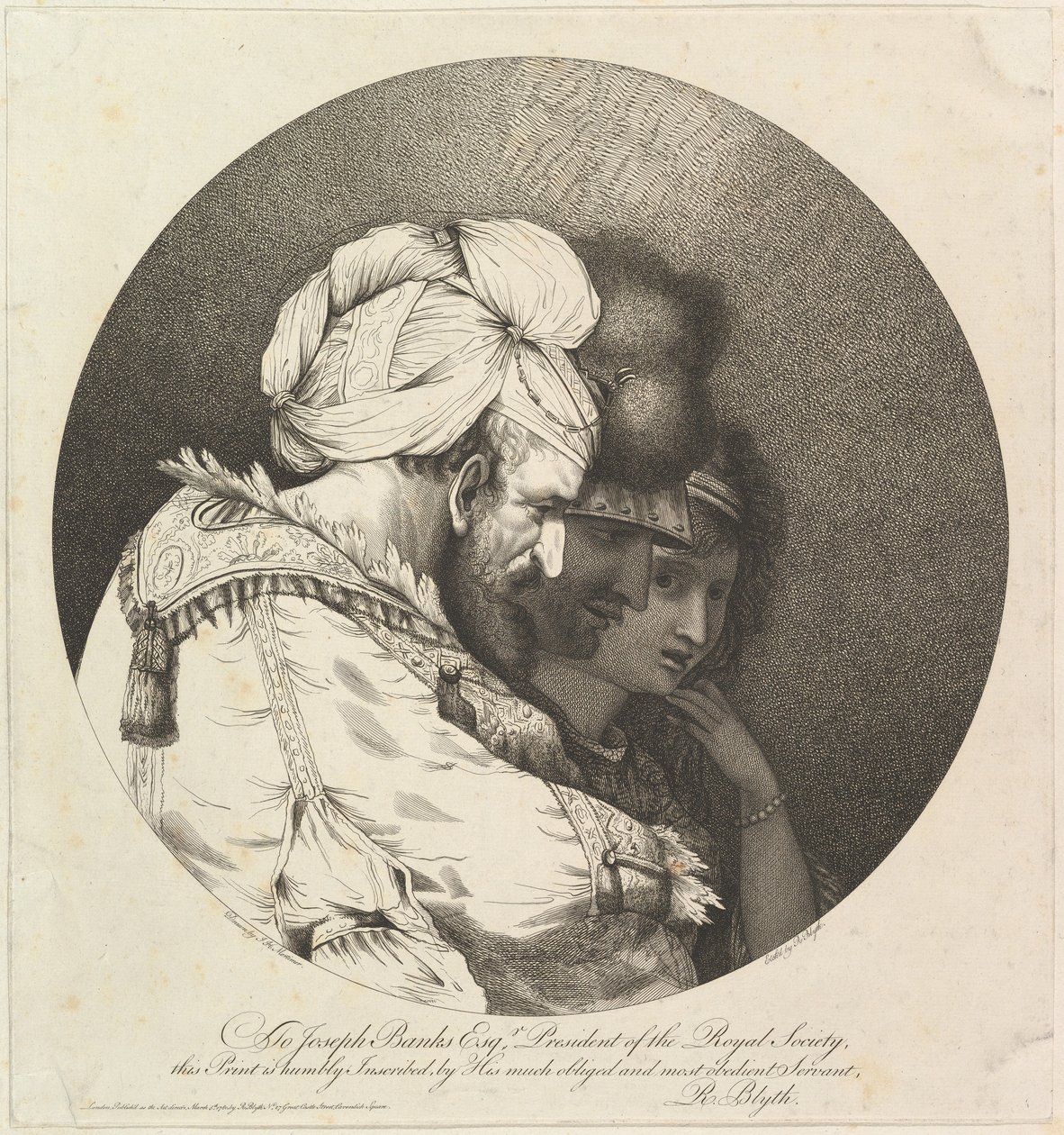 Kolme itämaista päätä, 5. maaliskuuta 1780. tekijältä Robert Blyth
