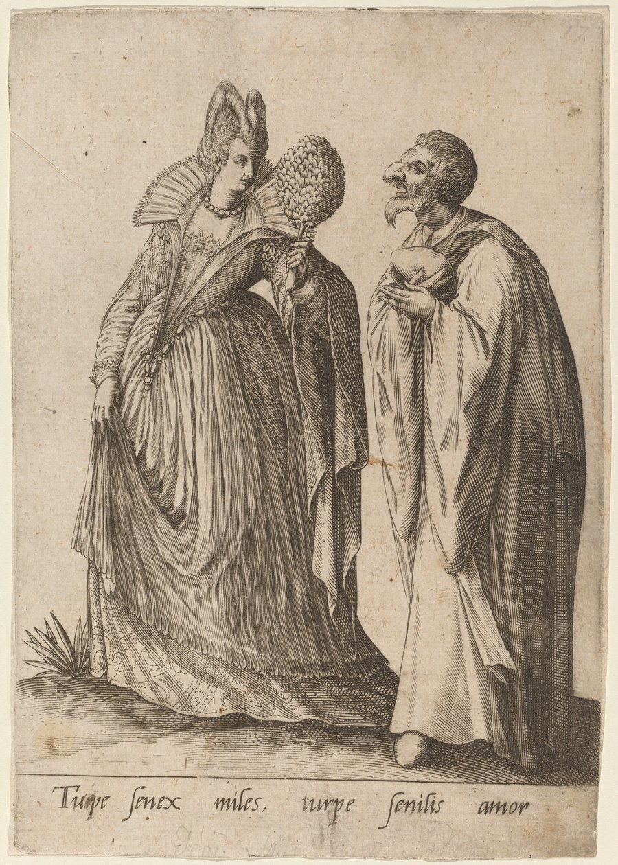 Häpeällinen vanha sotilas..., 1570-1650. tekijältä Robert Boissard
