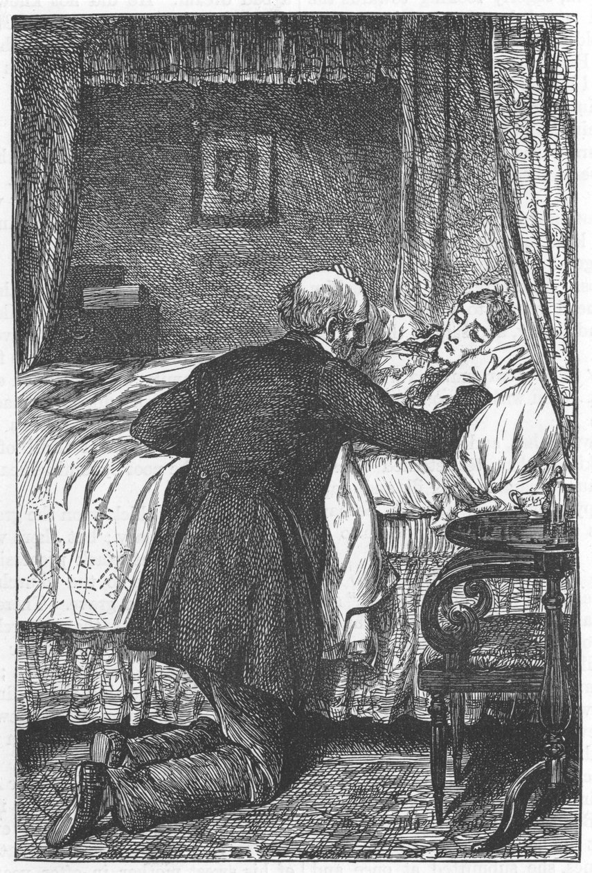 Kohtaus George Eliotin Scenes of Clerical Lifesta, 1883 tekijältä Robert Brown