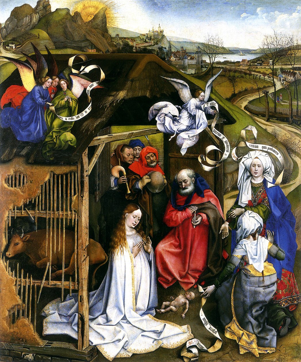Syntymä, noin 1425 tekijältä Robert Campin