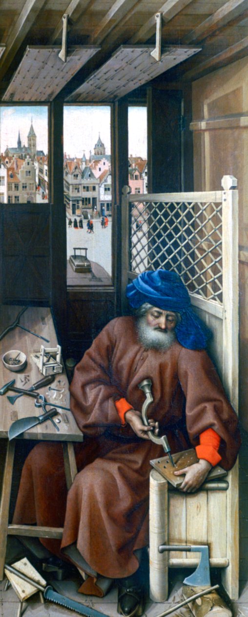 Pyhä Joosef, 1425 tekijältä Robert Campin