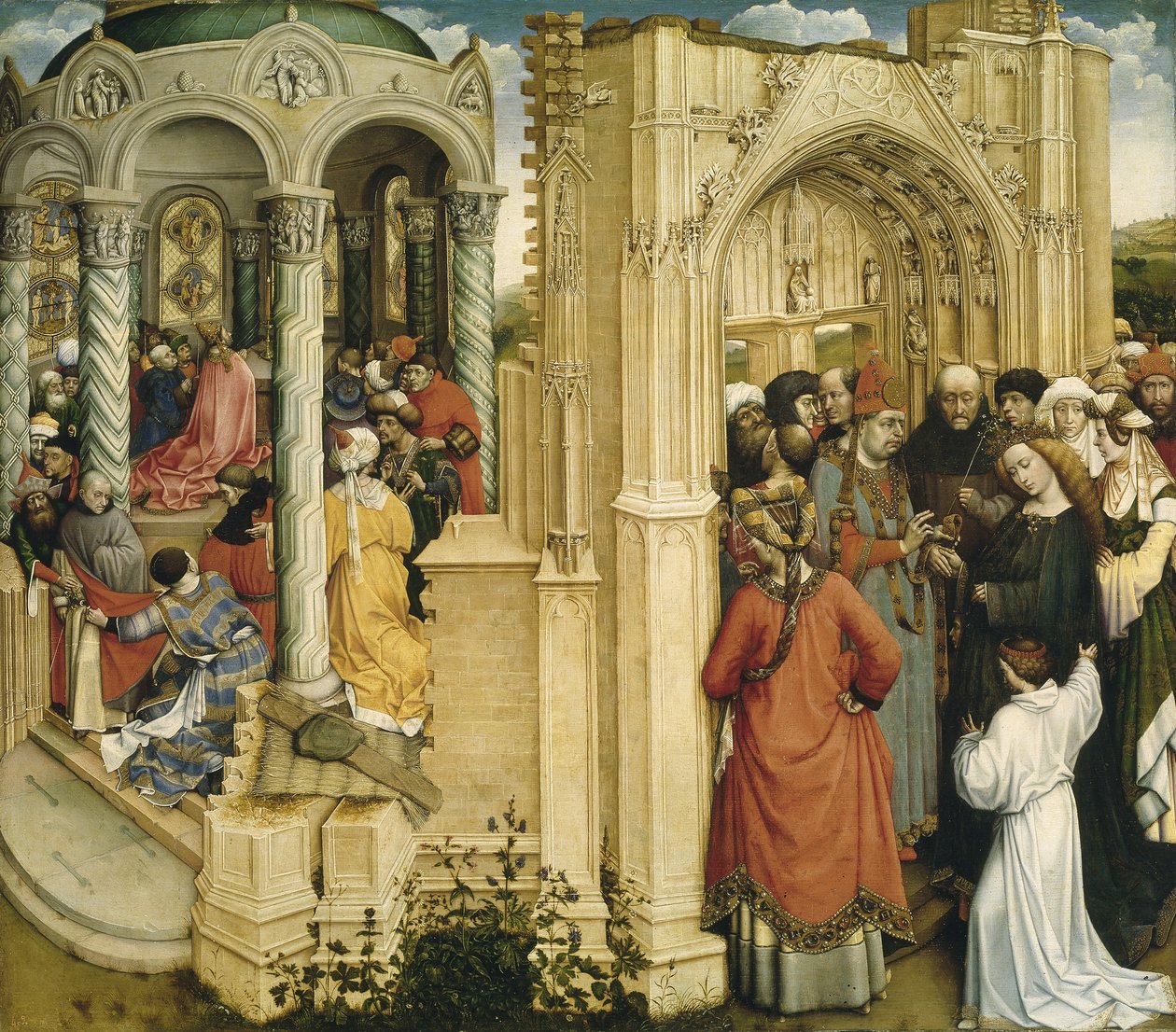 Marian ja Joosefin häät, noin 1420 tekijältä Robert Campin