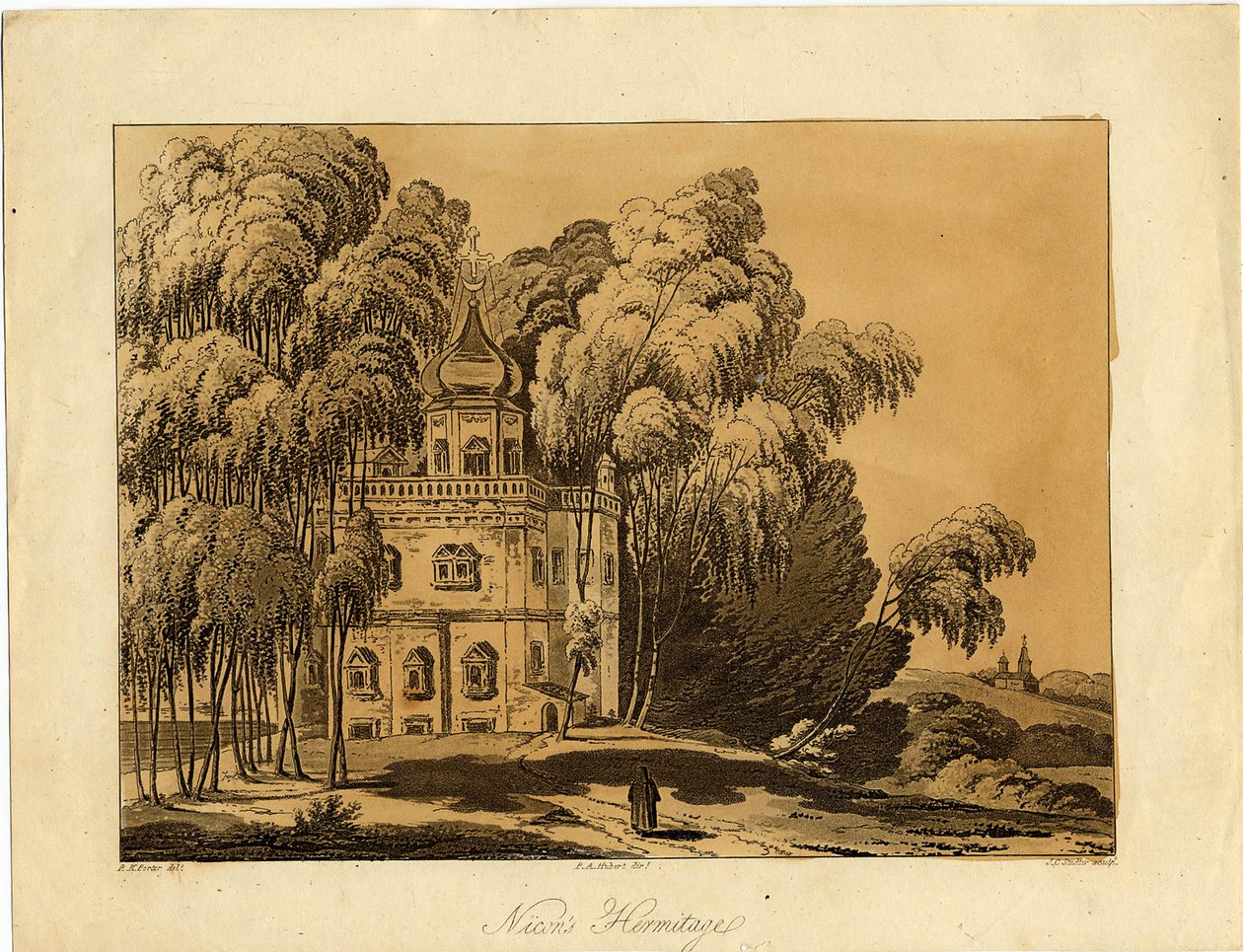 Uusi Jerusalemin luostari, 1809 tekijältä Robert Carr Porter