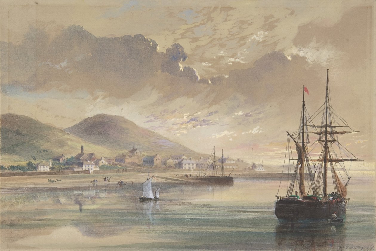 Valentia vuosina 1857-1858 entisen kaapelin laskemisen aikoihin, 1865. tekijältä Robert Charles Dudley