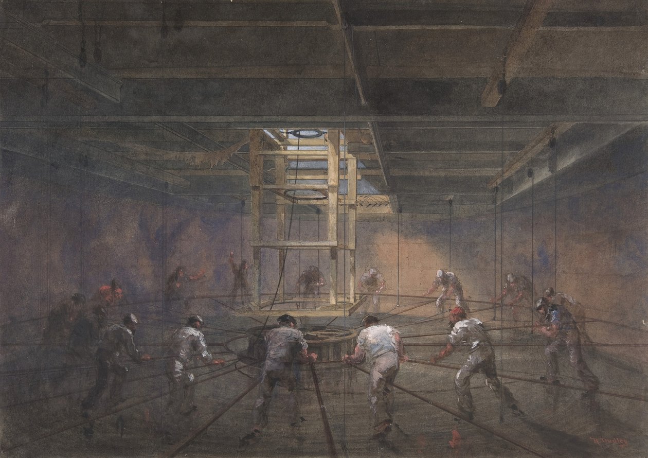 Näkymä yhden Great Easternin tankin sisäpuolelta, 1865-66. tekijältä Robert Charles Dudley