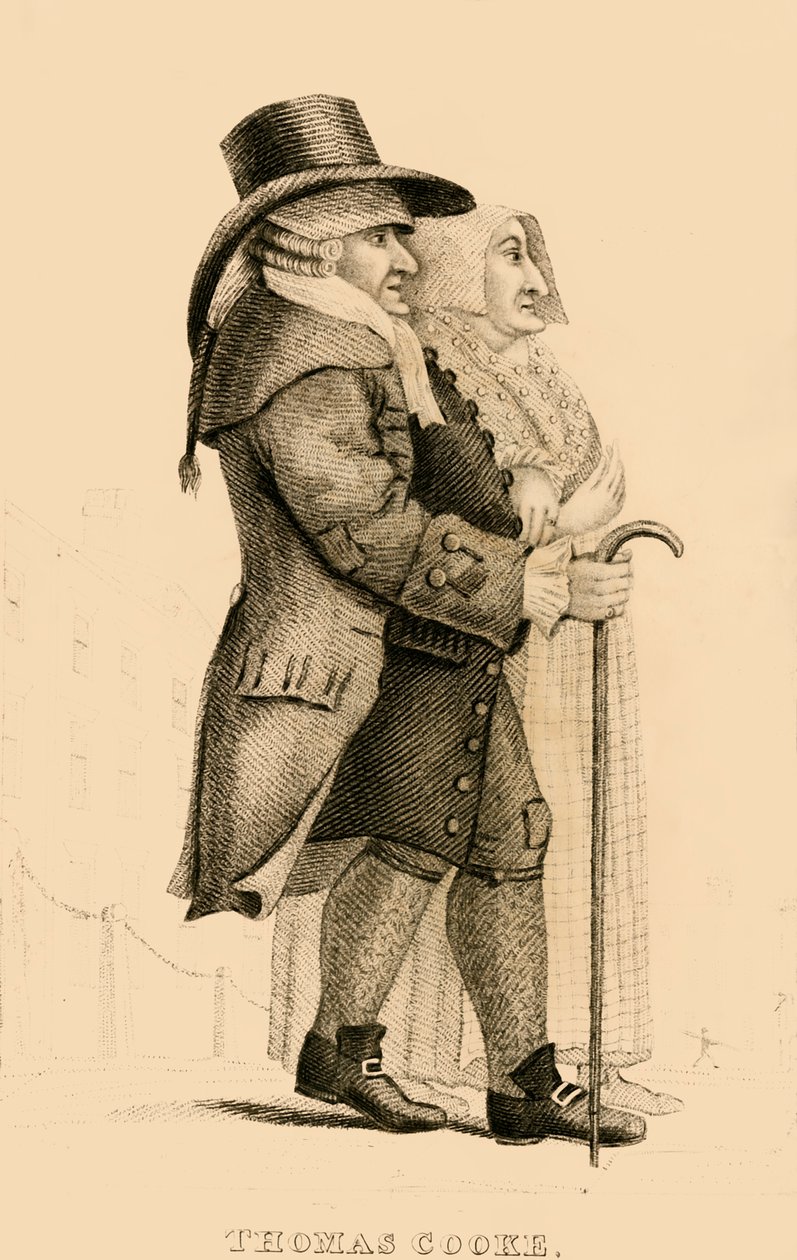 Thomas Cooke, pahamaineinen Islington Miser, 1822. tekijältä Robert Cooper