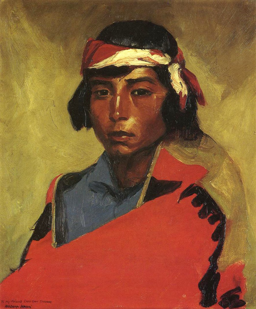 Poika Tesuque Pueblosta, 1916 tekijältä Robert Cozad Henri