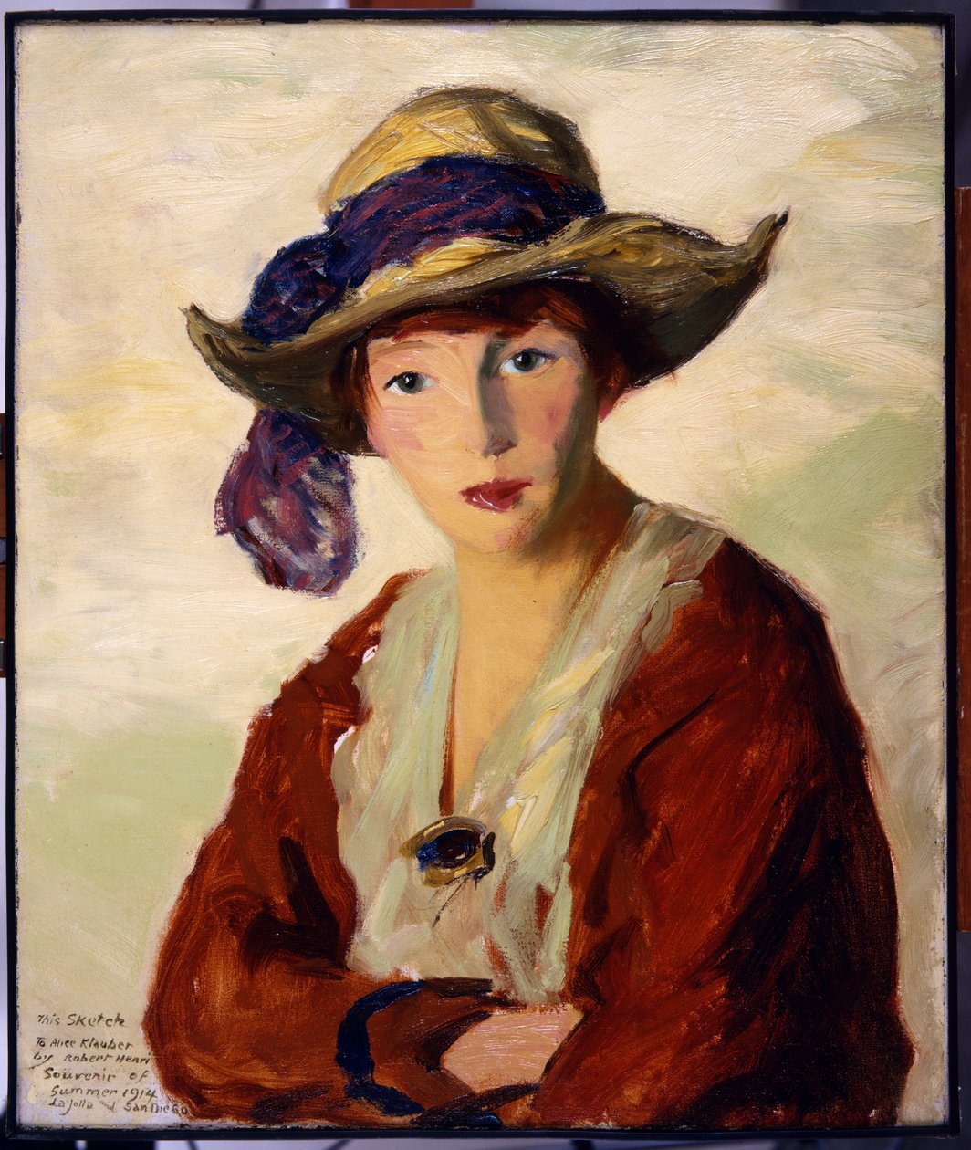 Rouva Robert Henrin muotokuva, 1914 tekijältä Robert Cozad Henri