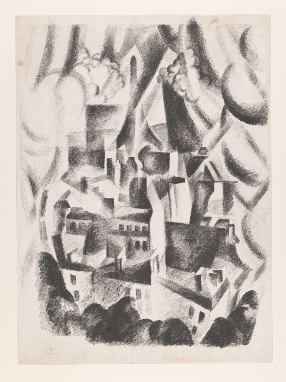 Paris (alkuperäinen nimi esineessä) tekijältä Robert  Delaunay