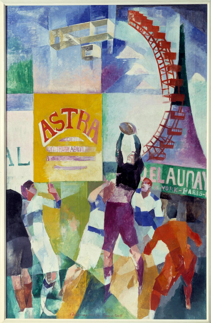 Cardiffin joukkue. Robert Delaunayn (1885-1941) maalaus tekijältä Robert Delaunay