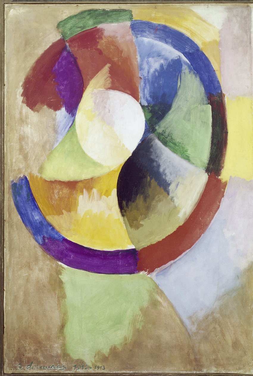 Pyöreät muodot, aurinko nro 2 tekijältä Robert Delaunay