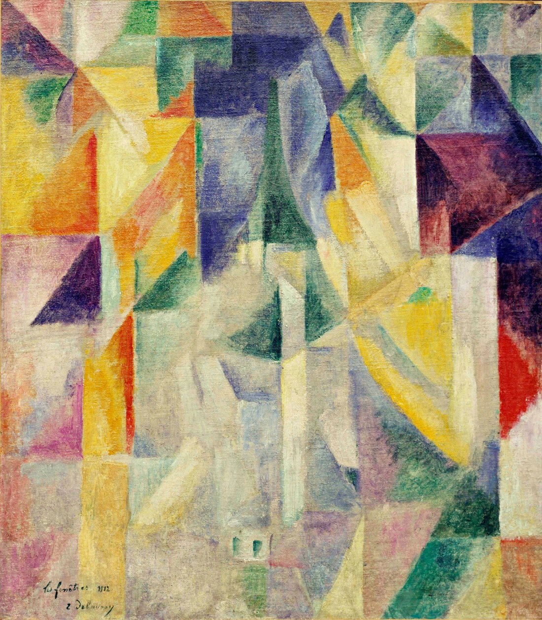 Windows. Robert Delaunayn (1885-1941) maalaus, enkaustinen kankaalle tekijältä Robert Delaunay