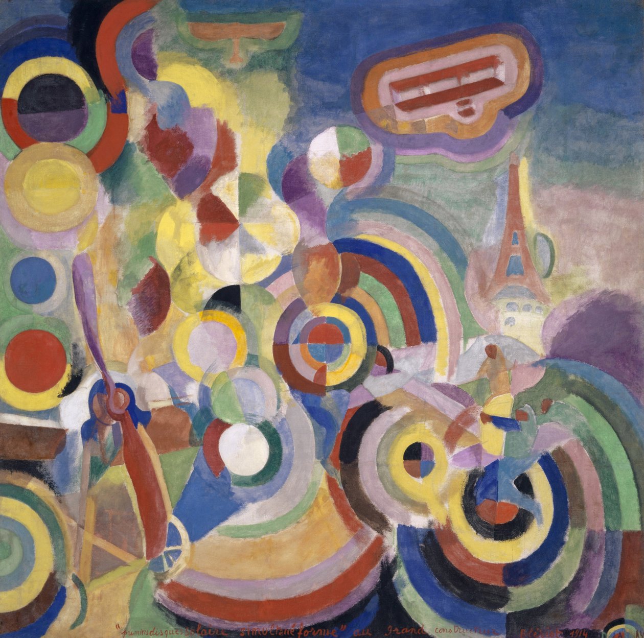 Kunnioitus Blériotille tekijältä Robert Delaunay
