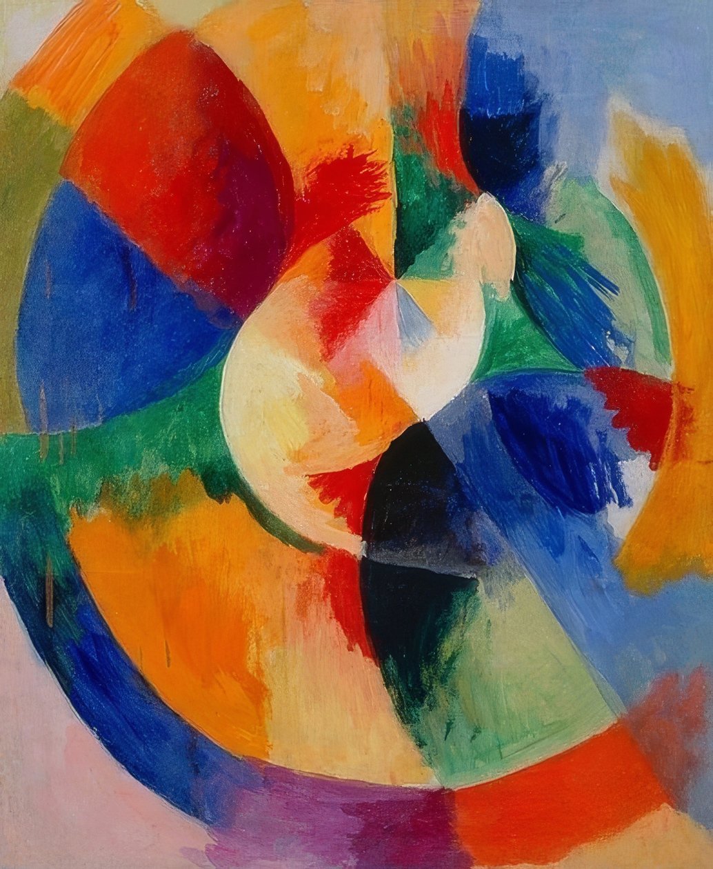 Kreisformen, Sonne (Pyöreät muodot, aurinko). 1912/13 tekijältä Robert Delaunay