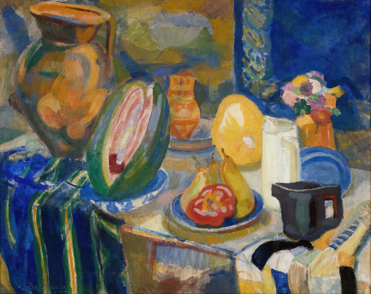 Portugalilainen asetelma, 1915. tekijältä Robert Delaunay