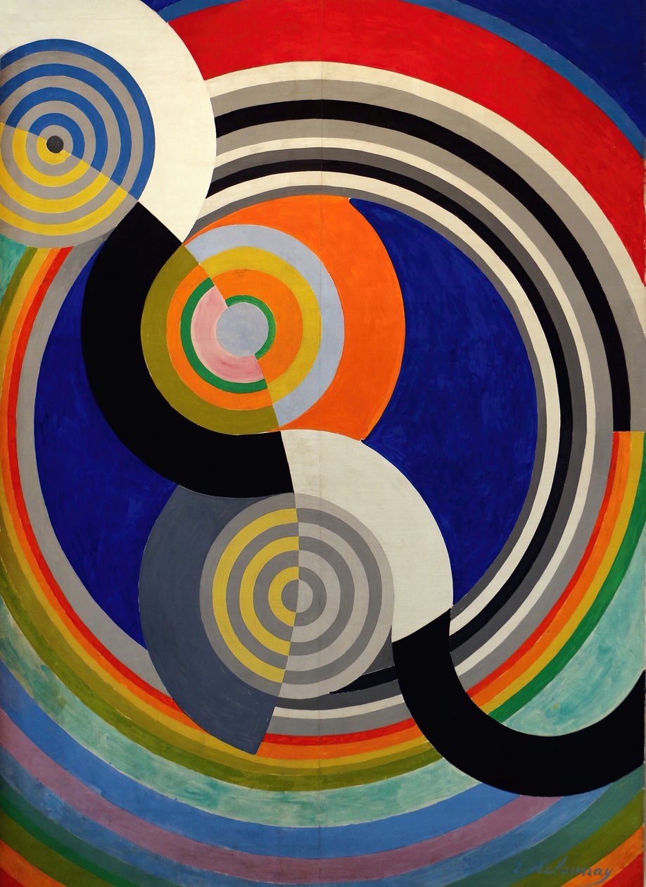 Rytmi nro 2, koristelu Tuileries-salonkiin, 1938. tekijältä Robert Delaunay