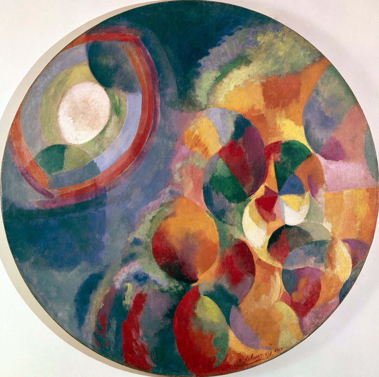 Samanaikaiset kontrastit: aurinko ja kuu tekijältä Robert Delaunay