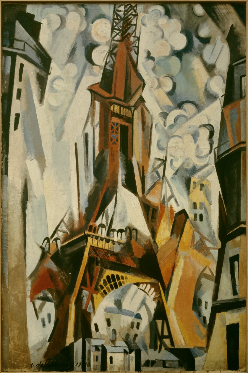 Robert Delaunayn (1885-1941) maalaus Eiffel-tornista 1910. tekijältä Robert Delaunay