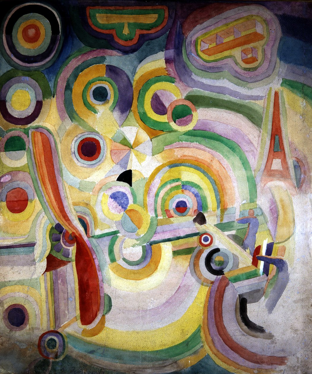 Robert Delaunayn (1885-1941) kunnianosoitus Bleriotille. tekijältä Robert Delaunay