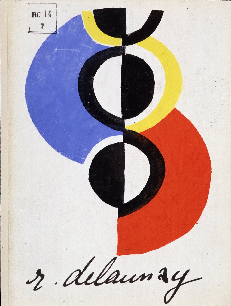 näyttelyluettelon kansi. Paali tekijältä Robert Delaunay