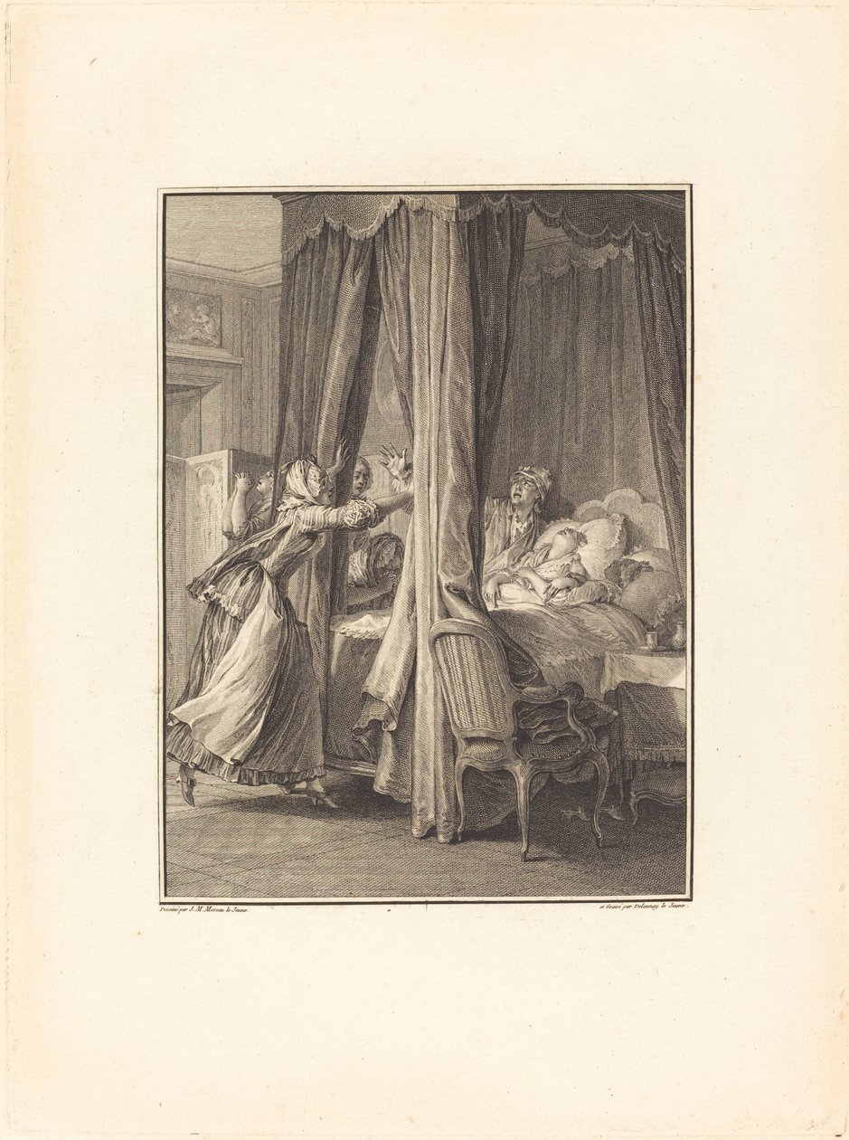 Julien kuolema tekijältä Robert Delaunay after Jean Michel Moreau