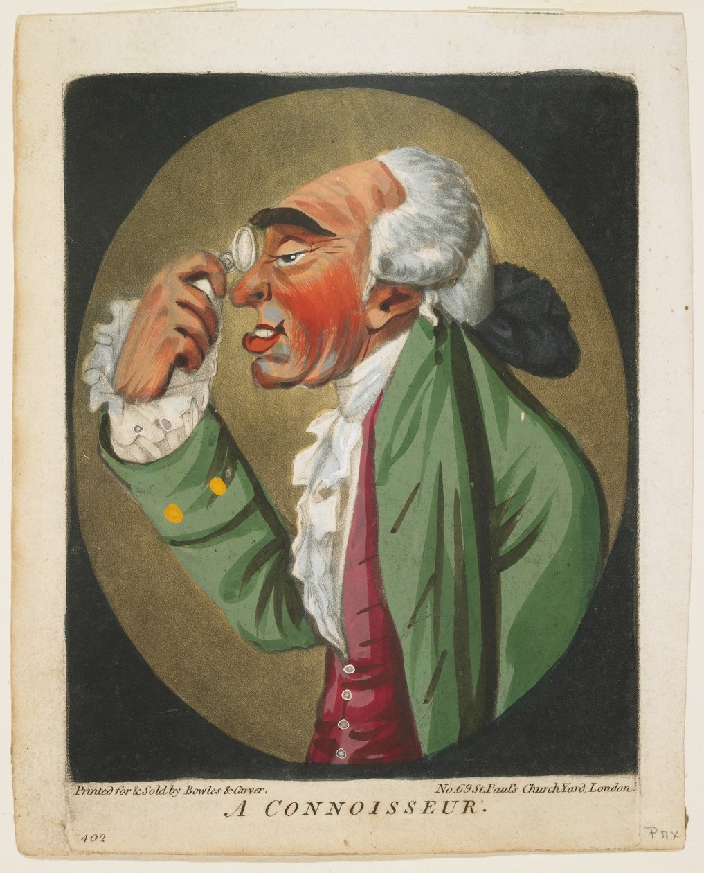 Tuntija, kirjasta Päiden kirja, 1795 tekijältä Robert Dighton