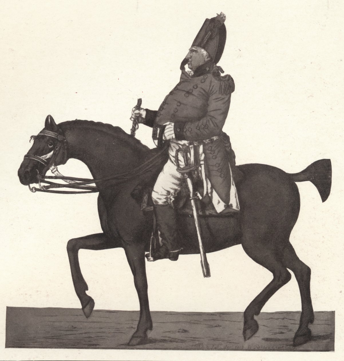 Yleiskuva vanhasta Englannista Walesin 41. rykmentti, 1770-1810, 1909 tekijältä Robert Dighton