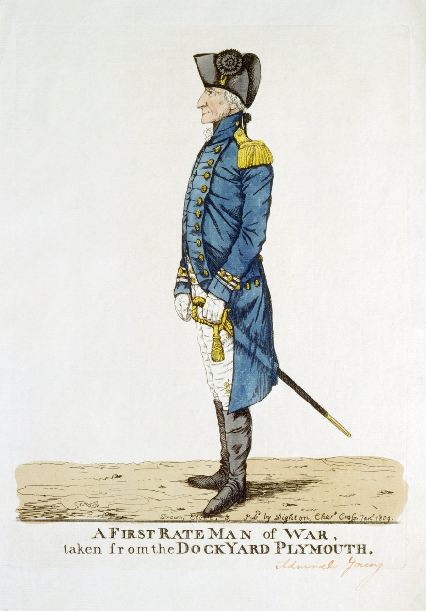 Sir George Young, "ensiluokkainen sodan mies..." tekijältä Robert Dighton