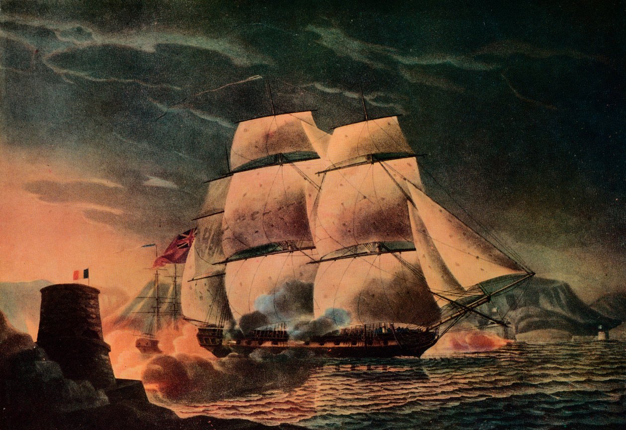 Junon onnekas pako, c1795 tekijältä Robert Dodd