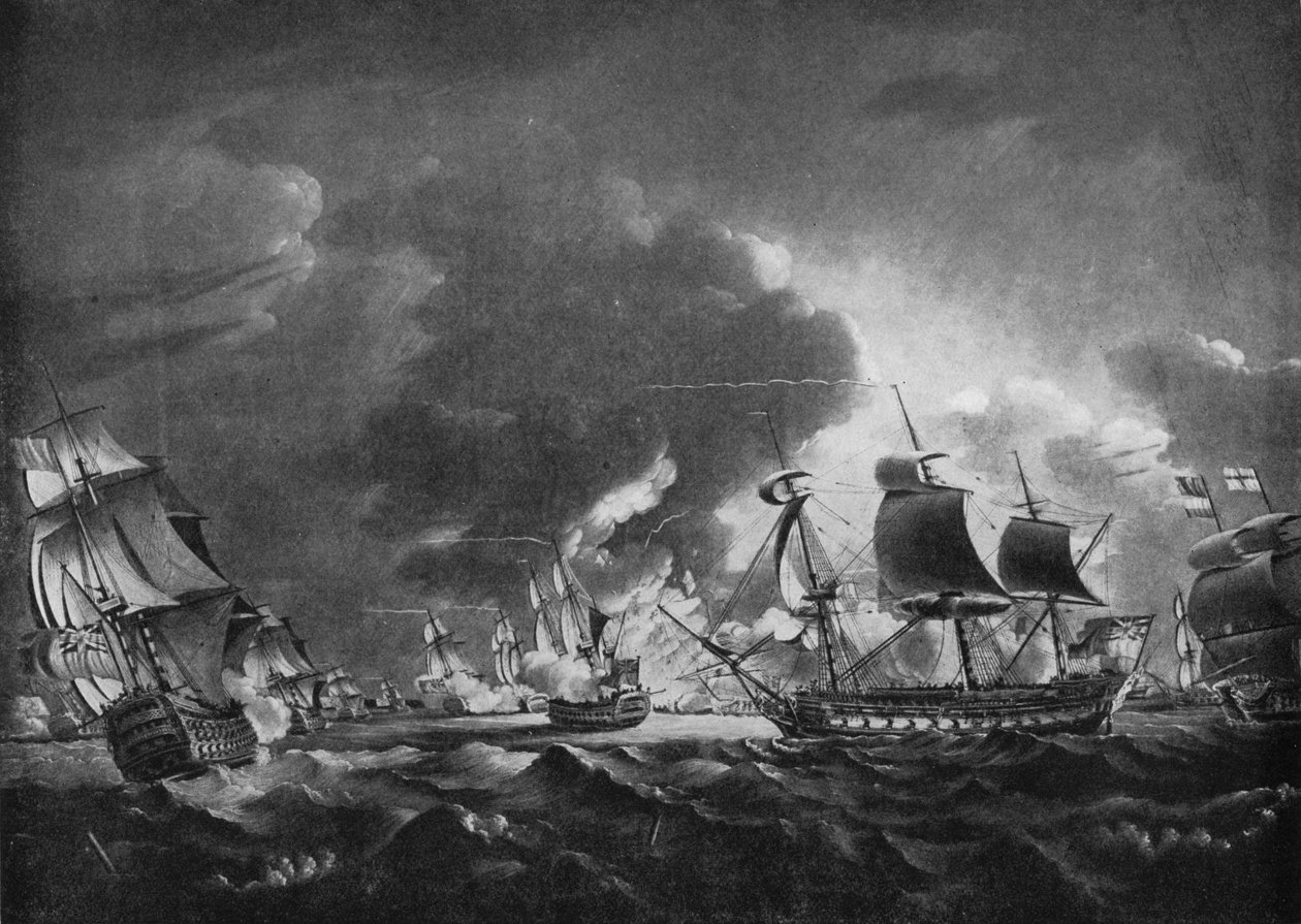 Rodney ja Langara, s. 1785 tekijältä Robert Dodd