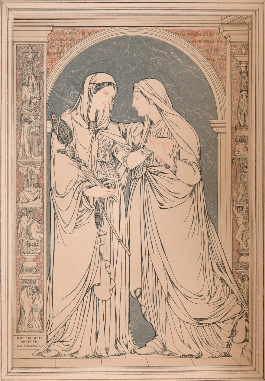 Marmorimosaiikkikuva, Baron H. De Triqueti, Pariisi, 1893. tekijältä Robert Dudley