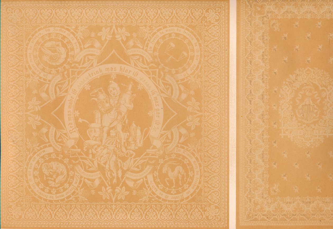 Damask Liinavaatteet, herra C. Faber, Stuttgart ja herrat Burre Bros. Dumferline, 1863 tekijältä Robert Dudley