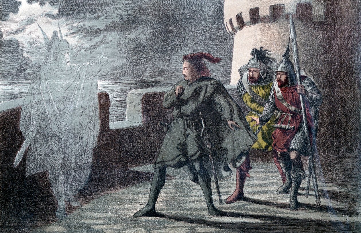 Hamlet näkee isänsä kummittelevan Elsinoren linnan linnoituksissa tekijältä Robert Dudley