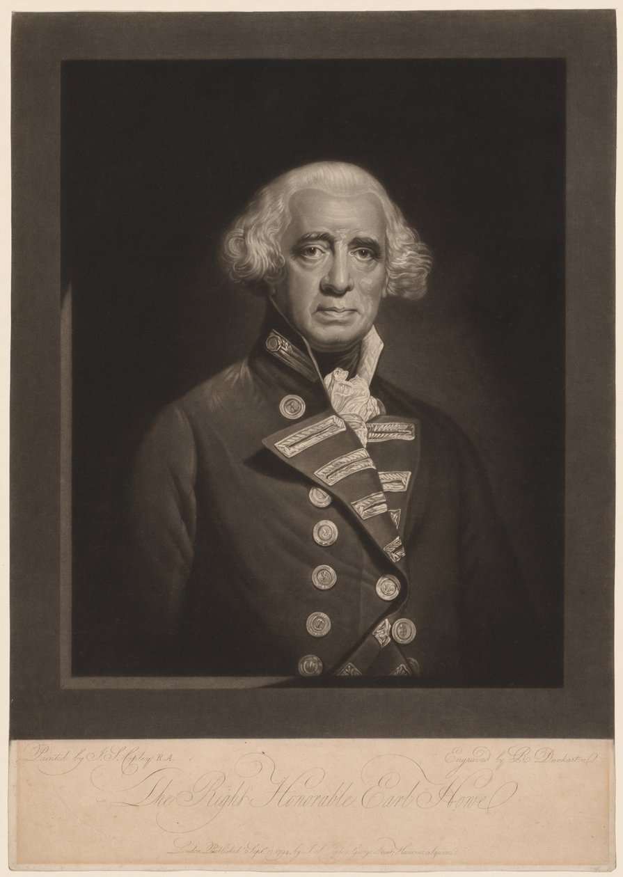 Richard, Earl Howe, 1794. tekijältä Robert Dunkarton