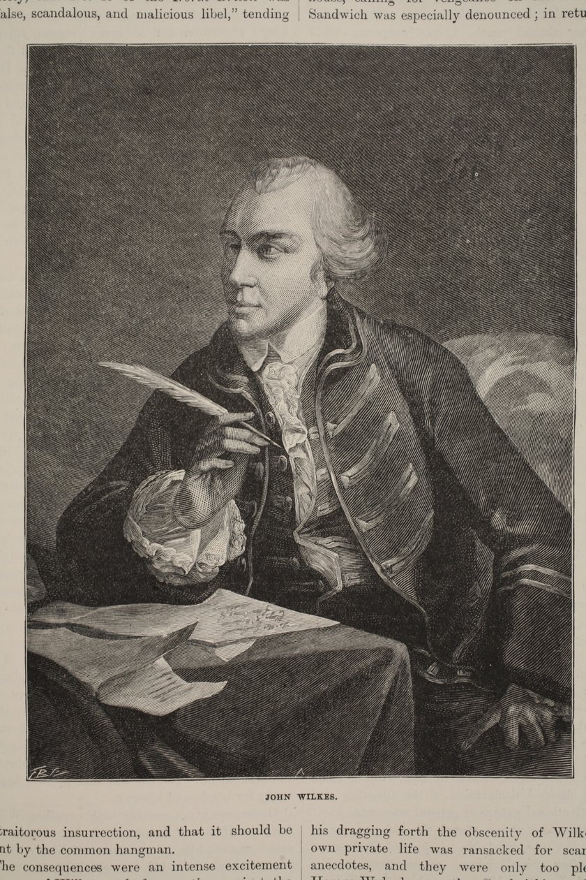 John Wilkes, kuvitus julkaisusta "Cassell