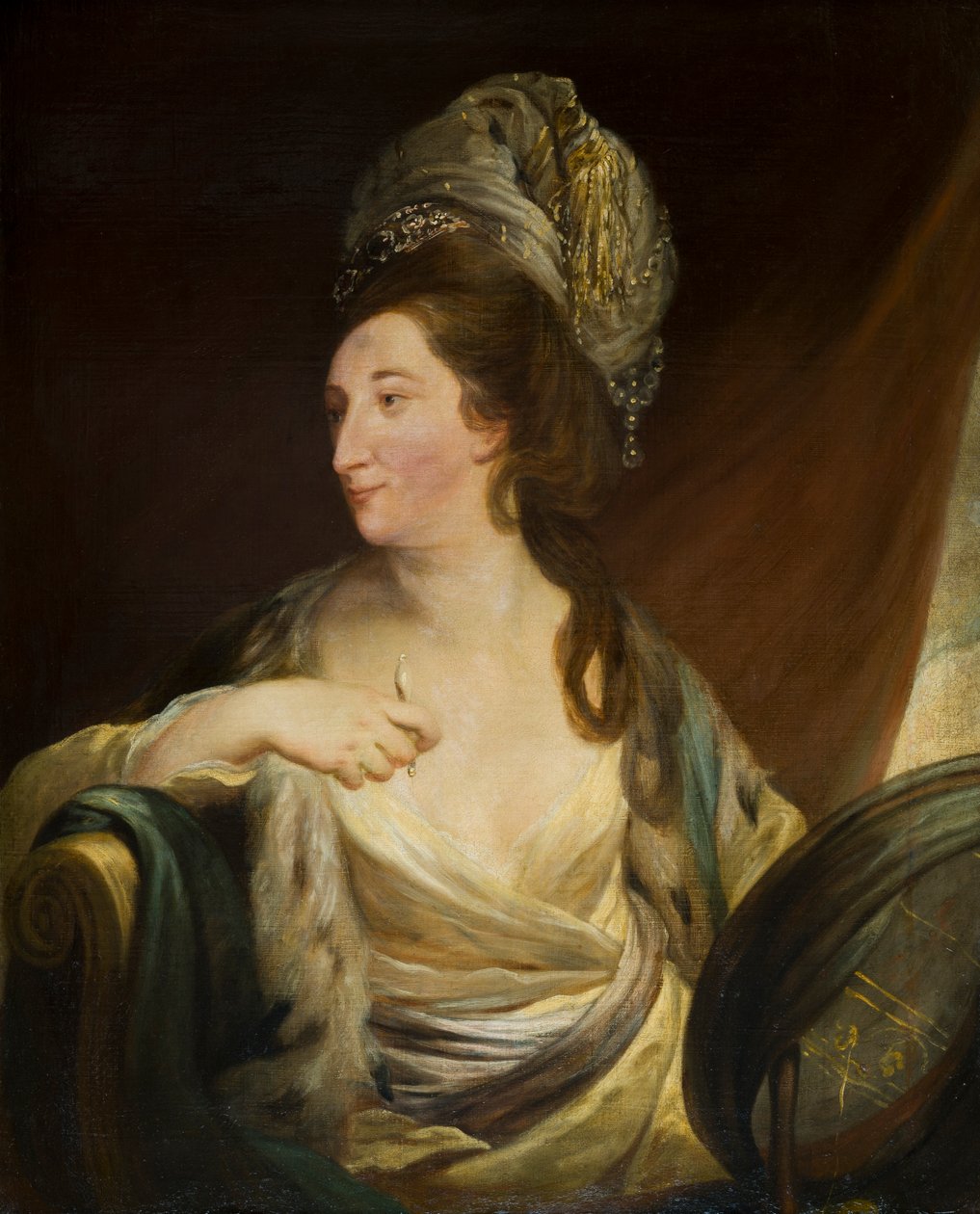 Muotokuva Elizabeth Simpsonista, Lady Bridgeman (1735-1806), n. 1750-88 (öljy kankaalle) tekijältä Robert Edge Pine
