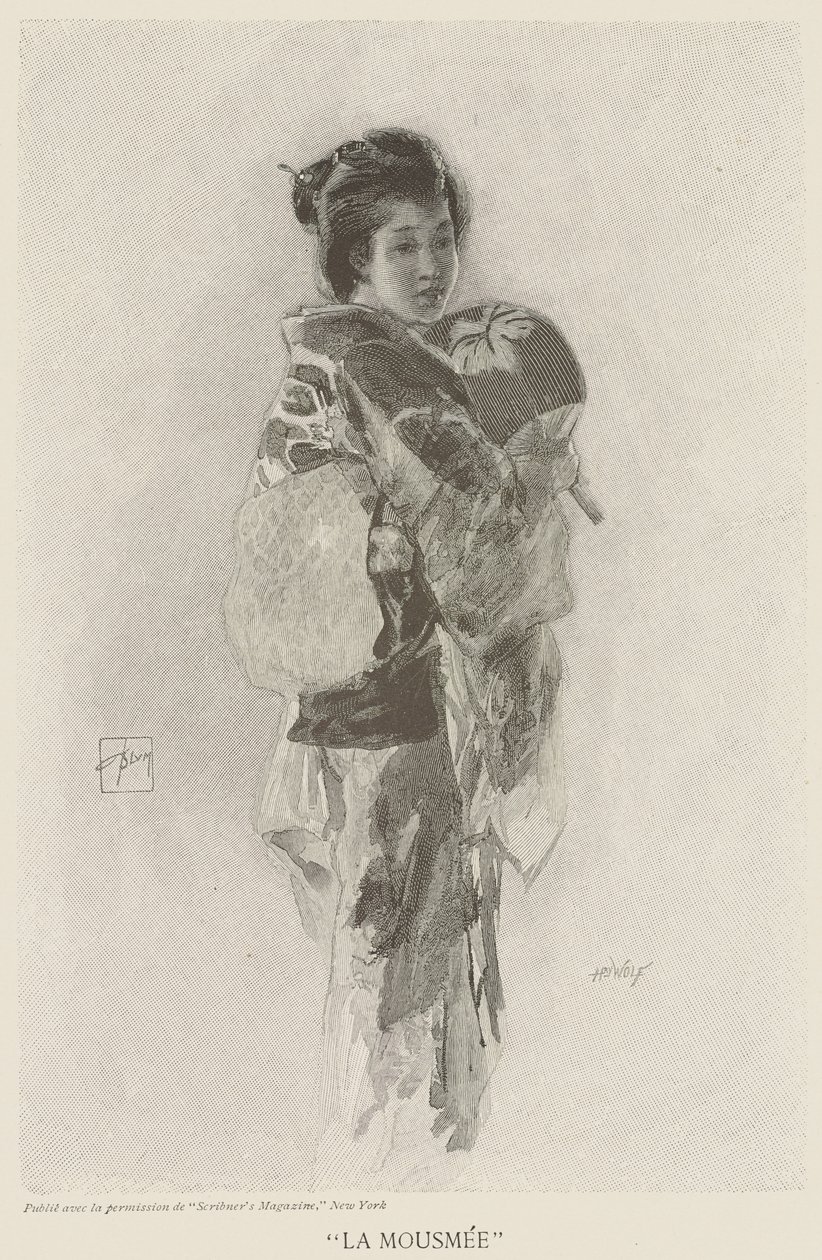 La Mousmee, kuvitus "Scribner