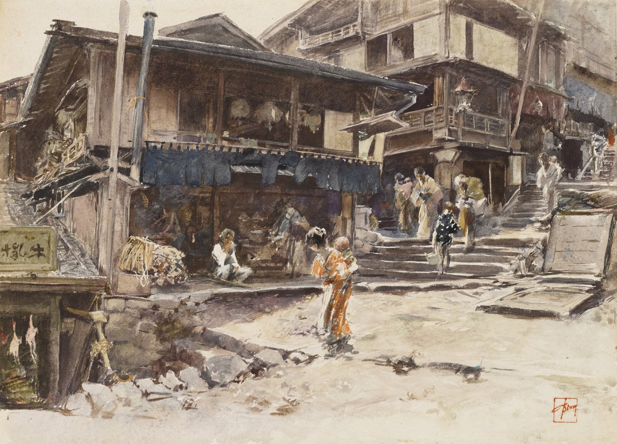 Katu Ikaossa, Japanissa I, 1890 tekijältä Robert Frederick Blum