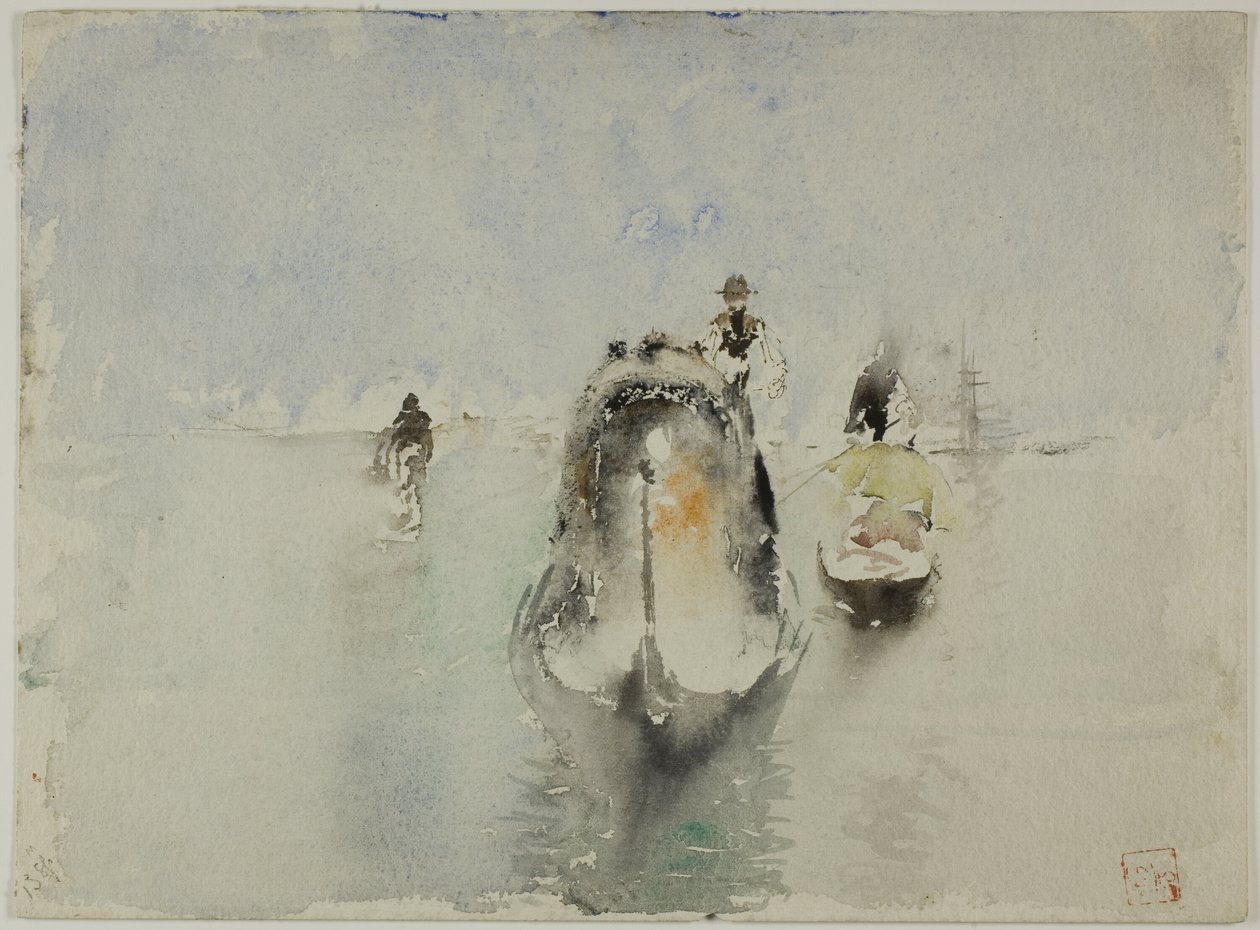 Gondolit, Canal Grande, Venetsia tekijältä Robert Frederick Blum