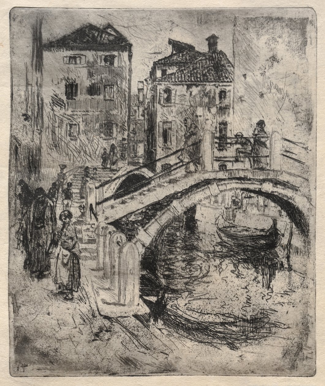 Venetsialainen kanava ja sillat, 1886. tekijältä Robert Frederick Blum