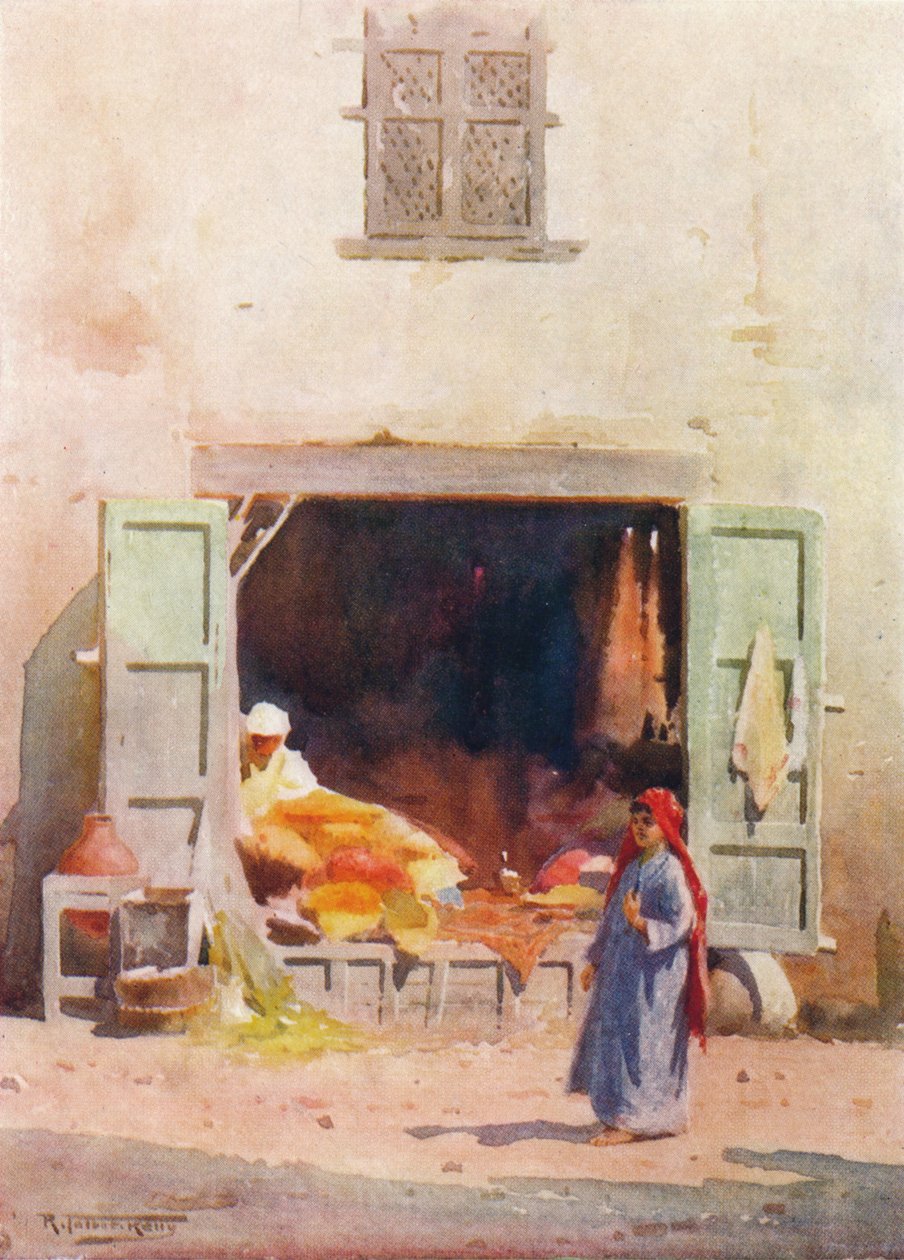 Kairolainen kauppa, c1880, 1904 tekijältä Robert George Talbot Kelly