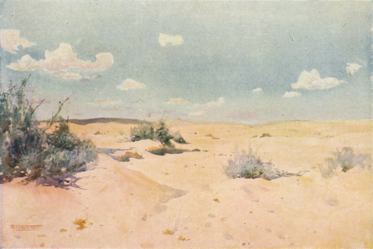 Aavikkotutkimus Tel-El-Kebirissä, c1880, 1904 tekijältä Robert George Talbot Kelly
