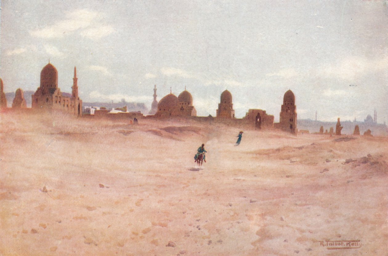 Pölyinen päivä Khalifien haudoilla, c1880, 1904 tekijältä Robert George Talbot Kelly