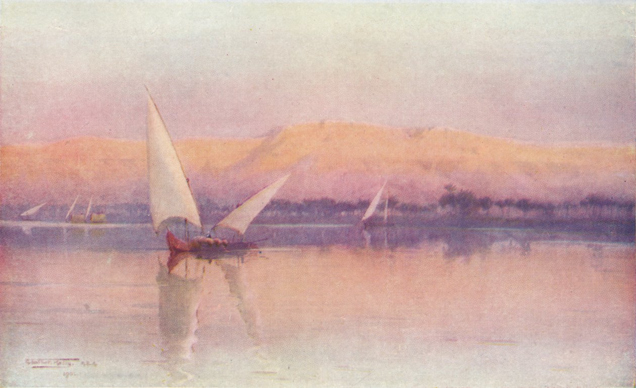 Niilin jälkihehku, c1880, 1904 tekijältä Robert George Talbot Kelly