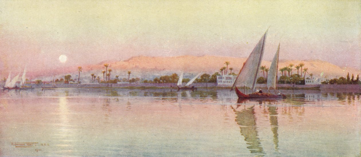 Kairo joki-illasta, c1880, 1904 tekijältä Robert George Talbot Kelly