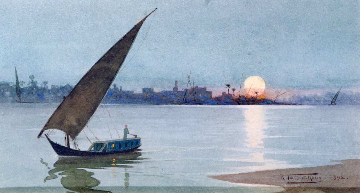 Itäinen järvi, Egypti tekijältä Robert George Talbot Kelly