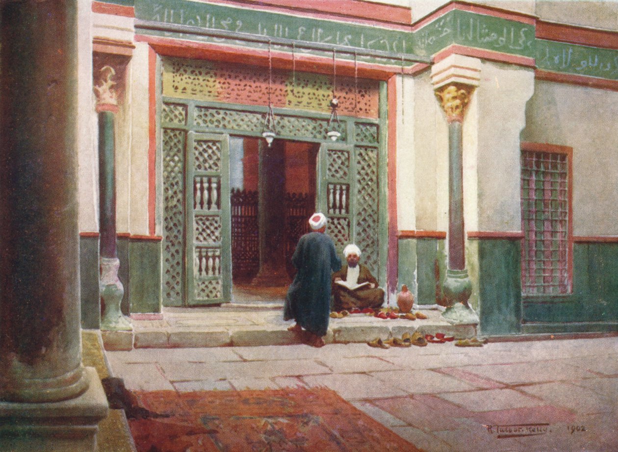 Grilli Sulttaani Kelaunin moskeijassa, c1880, 1904 tekijältä Robert George Talbot Kelly