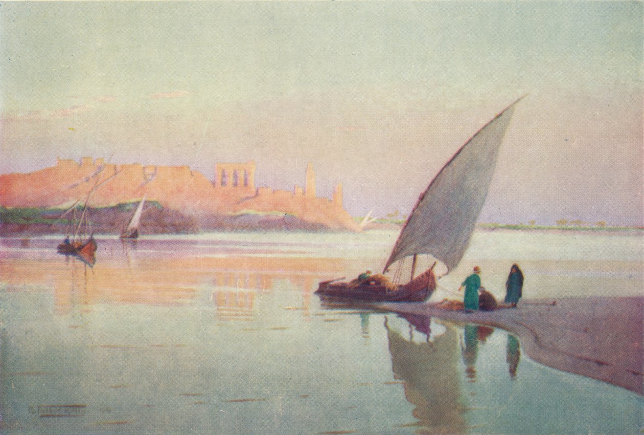 Kom Ombos, c1880, 1904 tekijältä Robert George Talbot Kelly