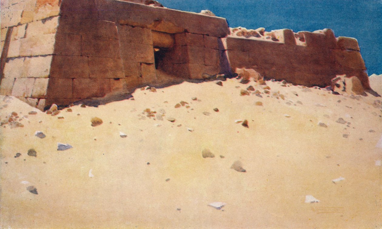 Mastaba toisen pyramidin alla, c1880, 1904 tekijältä Robert George Talbot Kelly